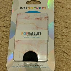 brand new- popsockets Wallet Pink Marble